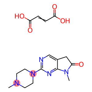 but-2-enedioic acid, 9-methyl-3-(4-methylpiperazin-1-yl)-2,4,9-triazab icyclo[4.3.0]nona-1,3,5-trien-8-one