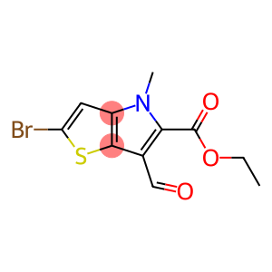 2-溴-6-甲酰基-4-甲基-4H-噻吩并[3,2-B]吡咯-5-羧酸乙酯