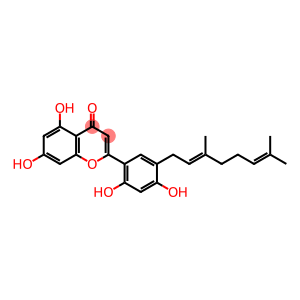 2-[5-[(2E)-3,7-Dimethyl-2,6-octadien-1-yl]-2,4-dihydroxyphenyl]-5,7-dihydroxy-4H-1-benzopyran-4-one