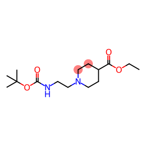 Ethyl 1-{2-[(tert-butoxycarbonyl)amino]ethyl}-4-piperidinecarboxylate