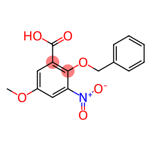 Benzoic acid, 5-methoxy-3-nitro-2-(phenylmethoxy)-