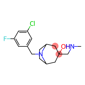 8-[(3-chloro-5-fluorophenyl)methyl]-3-(methylaminomethyl)-8-azabicyclo[3.2.1]octan-3-ol