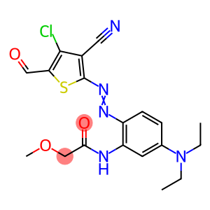 Acetamide, N-2-(4-chloro-3-cyano-5-formyl-2-thienyl)azo-5-(diethylamino)phenyl-2-methoxy-