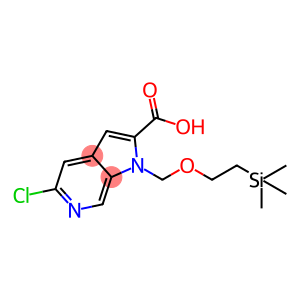 1H-Pyrrolo[2,3-c]pyridine-2-carboxylic acid, 5-chloro-1-[[2-(trimethylsilyl)ethoxy]methyl]-