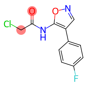 2-chloro-n-[4-(4-fluorophenyl)-1,2-oxazol-5-yl]acetamide