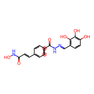 Benzoic acid, 4-[(1E)-3-(hydroxyamino)-3-oxo-1-propen-1-yl]-, (2E)-2-[(2,3,4-trihydroxyphenyl)methylene]hydrazide