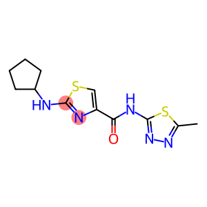 4-Thiazolecarboxamide, 2-(cyclopentylamino)-N-(5-methyl-1,3,4-thiadiazol-2-yl)-
