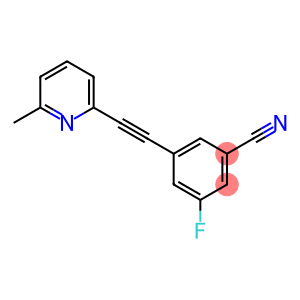 3-fluoro-5-((6-methylpyridin-2-yl)ethynyl)benzonitrile hydrochloride