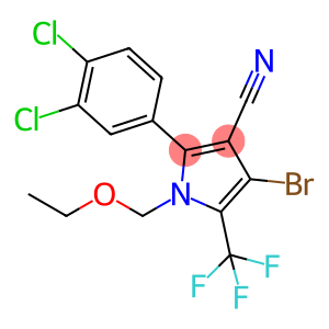 1H-Pyrrole-3-carbonitrile, 4-bromo-2-(3,4-dichlorophenyl)-1-(ethoxymethyl)-5-(trifluoromethyl)-