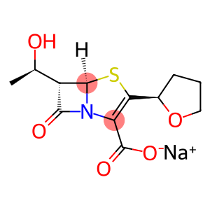 (+)-(5R,6S)-6-[(R)-1-羟基乙基]-7-氧代-3-[(R)-2-四氢呋喃基]-4-硫杂-1-氮杂双环[3.2.0]庚-2-烯-2-羧酸钠