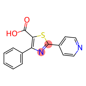 4-苯基-2-(4-吡啶基)噻唑-5-羧酸
