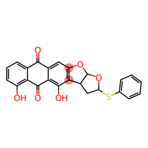 Anthra[2,3-b]furo[3,2-d]furan-5,10-dione, 2,3,3a,12a-tetrahydro-4,6-dihydroxy-2-(phenylthio)- (9CI)