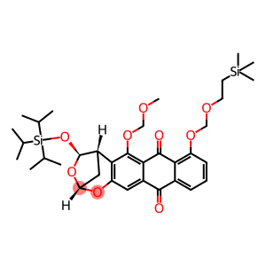 2,5-Methanoanthra[2,3-d]-1,3-dioxepin-7,12-dione, 4,5-dihydro-6-(methoxymethoxy)-8-[[2-(trimethylsilyl)ethoxy]methoxy]-4-[[tris(1-methylethyl)silyl]oxy]-, (2R,4S,5S)-rel-