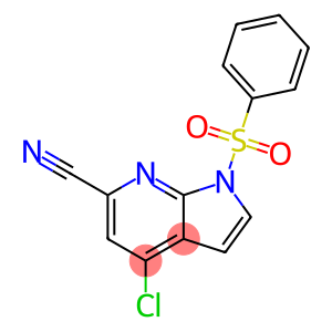 1-(Phenylsulphonyl)-6-cyano-4-chloro-7-azaindole