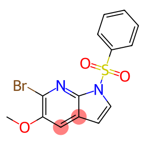 1-(phenylsulfonyl)-6-bromo-5-methoxy-7-azaindole