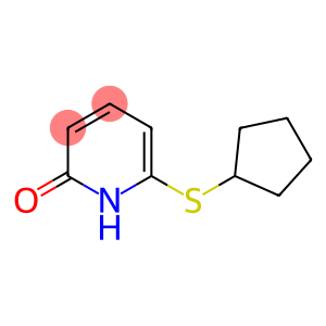 2(1H)-Pyridinone,6-(cyclopentylthio)-(9CI)