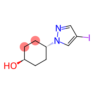 Cyclohexanol, 4-(4-iodo-1H-pyrazol-1-yl)-, trans-