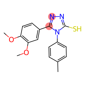 5-(3,4-dimethoxyphenyl)-4-(4-methylphenyl)-4H-1,2,4-triazol-3-yl hydrosulfide