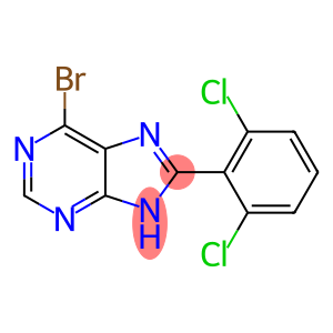 9H-Purine, 6-broMo-8-(2,6-dichlorophenyl)-