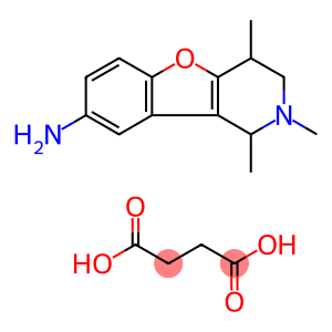 1,2,4-三甲基-1,2,3,4-四氢苯并呋喃并[3,2-C]吡啶-8-胺琥珀酸酯