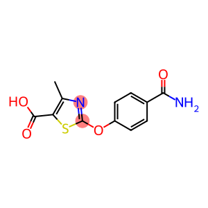 2-(4-carbamoylphenoxy)-4-methylthiazole-5-carboxylic acid