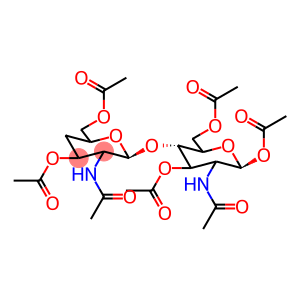 2-(AcetylaMino)-2-deoxy-4-O-[3,6-di-O-acetyl-2-(acetylaMino)-2,4-dideoxy-β-D-xylo-hexopyranosyl]-D-glucopyranose 1,3,6-Triacetate