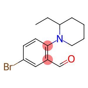 5-bromo-2-(2-ethylpiperidin-1-yl)benzaldehyde