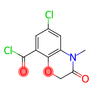 6-CHLORO-3,4-DIHYROGEN-4-METHYL-3-OXO-2H-1,4-BENZOXAZOLE-8-ACYLCHLORIDE