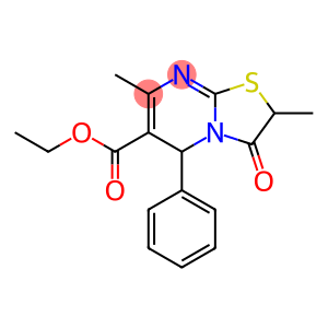 ETHYL 2,7-DIMETHYL-3-OXO-5-PHENYL-2,3-DIHYDRO-5H-[1,3]THIAZOLO[3,2-A]PYRIMIDINE-6-CARBOXYLATE