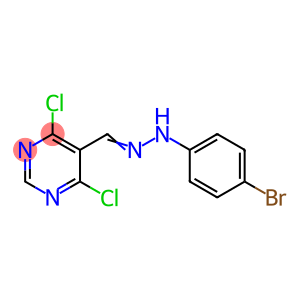 (E)-5-((2-(4-broMophenyl)hydrazono)Methyl)-4,6-dichloropyriMidine