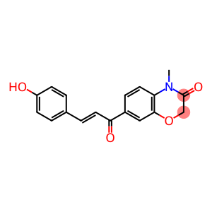 2H-1,4-Benzoxazin-3(4H)-one, 7-[3-(4-hydroxyphenyl)-1-oxo-2-propenyl]-4-methyl-, (E)- (9CI)