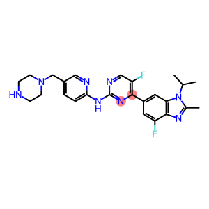 5-Fluoro-4-(4-fluoro-1-isopropyl-2-methyl-1H-benzo[d]imidazol-6-yl)-N-[5-(1-piperazinylmethyl)-2-pyridyl]pyrimidin-2-amine