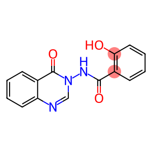 Benzamide, 2-hydroxy-N-(4-oxo-3(4H)-quinazolinyl)-