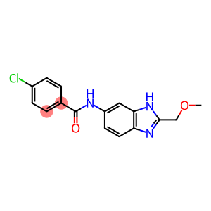 4-chloro-N-[2-(methoxymethyl)-1H-benzimidazol-5-yl]benzamide