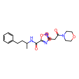 3-(2-morpholin-4-yl-2-oxoethyl)-N-(4-phenylbutan-2-yl)-1,2,4-oxadiazole-5-carboxamide