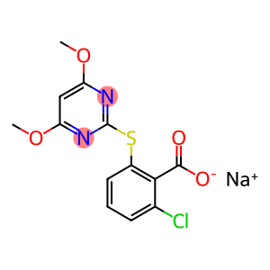 sodium 2-chloro-6-((4,6-dimethoxy-2-pyrimidinyl)thio)benzoate