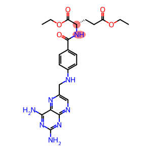 L-Glutamic acid, N-[4-[[(2,4-diamino-6-pteridinyl)methyl]amino]benzoyl]-, 1,5-diethyl ester