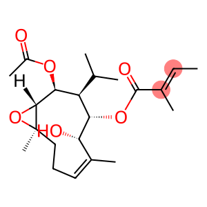 2-Butenoic acid, 2-methyl-, (1R,2S,3S,4S,5S,10R)-2-(acetyloxy)-5-hydroxy-6,10-dimethyl-3-(1-methylethyl)-11-oxabicyclo[8.1.0]undec-6-en-4-yl ester, (2E)-