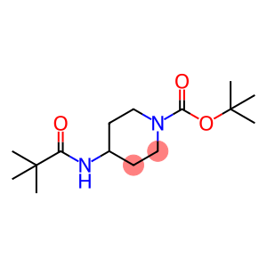 1-Piperidinecarboxylic acid, 4-[(2,2-dimethyl-1-oxopropyl)amino]-, 1,1-dimethylethyl ester