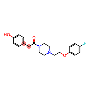 Ethanone, 1-[4-[2-(4-fluorophenoxy)ethyl]-1-piperazinyl]-2-(4-hydroxyphenyl)-