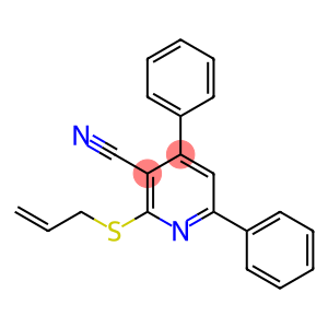 3-Pyridinecarbonitrile, 4,6-diphenyl-2-(2-propen-1-ylthio)-