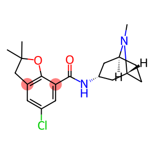 7-Benzofurancarboxamide, 5-chloro-2,3-dihydro-2,2-dimethyl-N-(8-methyl-8-azabicyclo(3.2.1)oct-3-yl)-, endo-