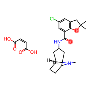 5-Chloro-2,3-dihydro-2,2-dimethyl-N-[(1R,5S)-8-methyl-8-azabicyclo[3.2.1]octane-3α-yl]benzofuran-7-carboxamide·maleic acid