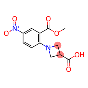 1-[2-(Methoxycarbonyl)-4-nitrophenyl]azetidine-3-carboxylic acid