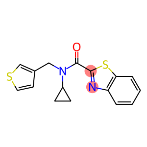 N-cyclopropyl-N-(thiophen-3-ylmethyl)-1,3-benzothiazole-2-carboxamide