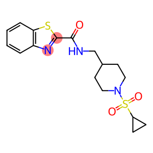 2-Benzothiazolecarboxamide, N-[[1-(cyclopropylsulfonyl)-4-piperidinyl]methyl]-