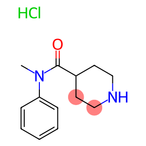 4-Piperidinecarboxamide, N-methyl-N-phenyl-, hydrochloride (1:1)