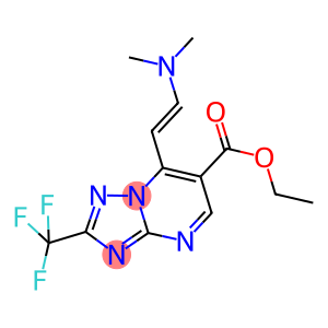 Ethyl 7-[(E)-2-(dimethylamino)vinyl]-2-(trifluoromethyl)-[1,2,4]triazolo[1,5-a]pyrimidine-6-ca