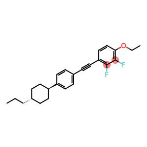 Propylcyclohexyl-2,3-difluoroethoxydiphenylacetylene