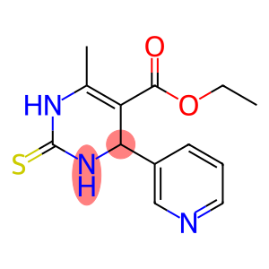 Pyrimidine-5-carboxylic acid, 1,2,3,4-tetrahydro-6-methyl-4-(3-pyridyl)-2-thioxo-, ethyl ester